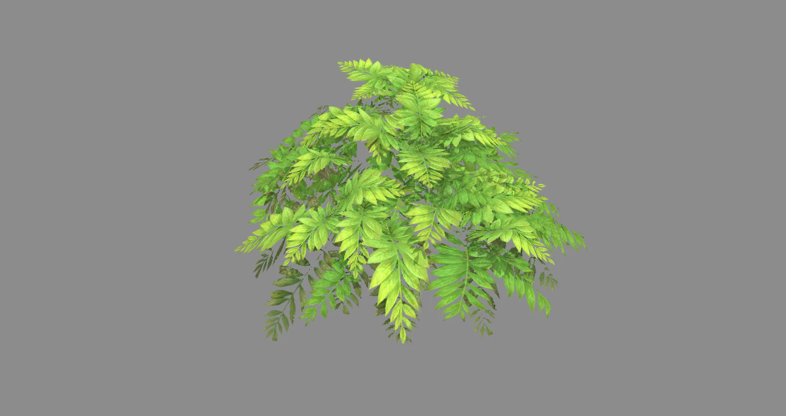 Cartoon grass bushes Low-poly 3D Model .c4d .max .obj .3ds .fbx .stl .blend