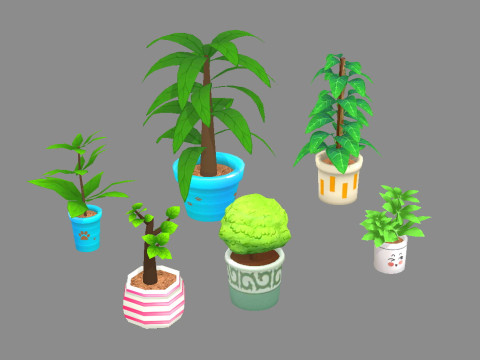 Potted plants - A 3Dモデル