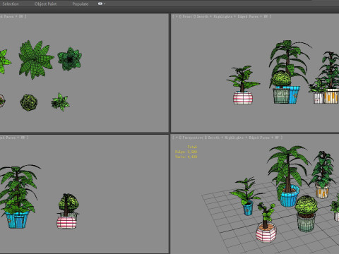 Potted plants - A Modello 3D