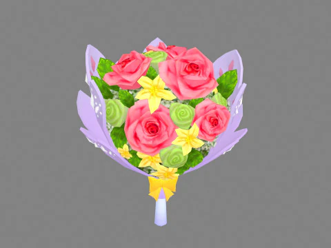 一束鲜花 3D 模型