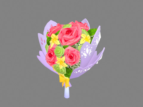 A bouquet of flowers Model 3D