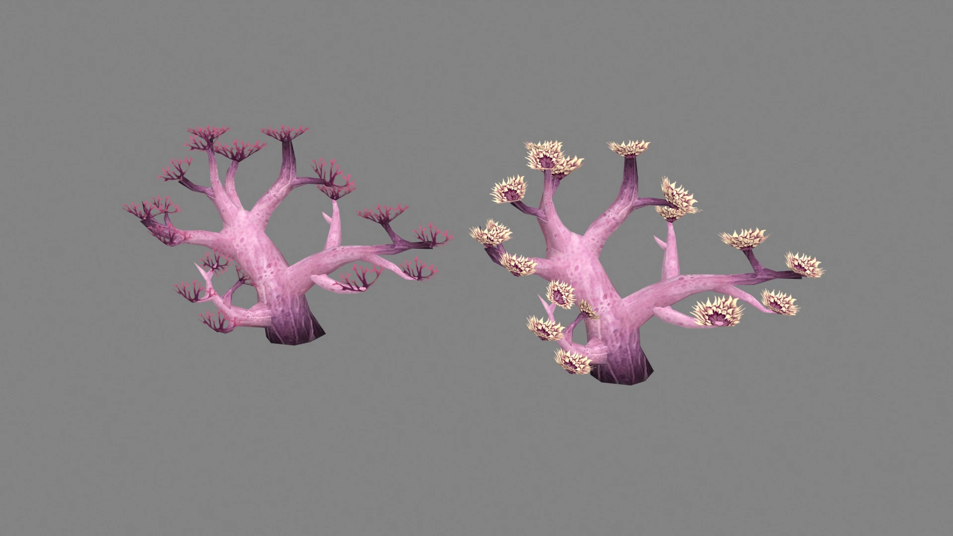 Cartoon coral 3D Model .c4d .max .obj .3ds .fbx .stl .blend