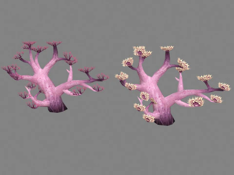 Мультфильм коралл 3D Модель