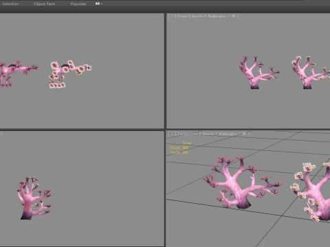 Cartoon coral 3D Model