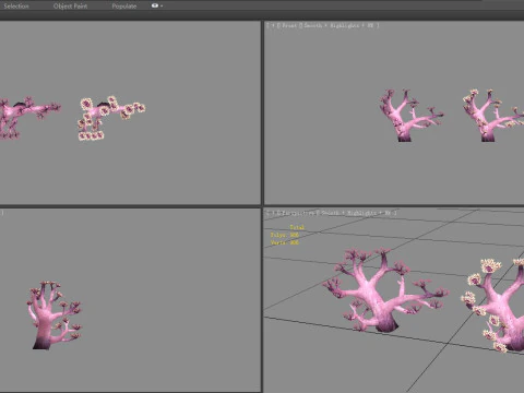 Cartoon coral 3D Model