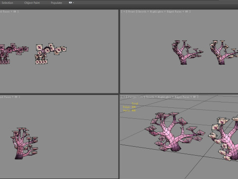 Cartoon coral 3D Model