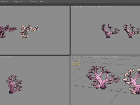 Cartoon coral 3D Model