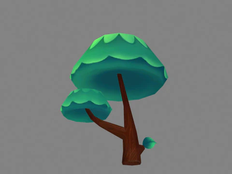 Cartoon small tree 3D Model