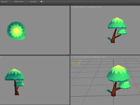 Cartoon small tree 3D Model