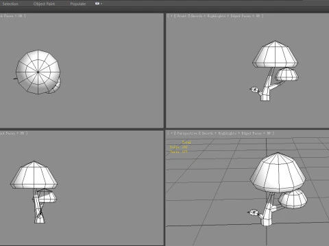 Cartoon small tree 3D Model