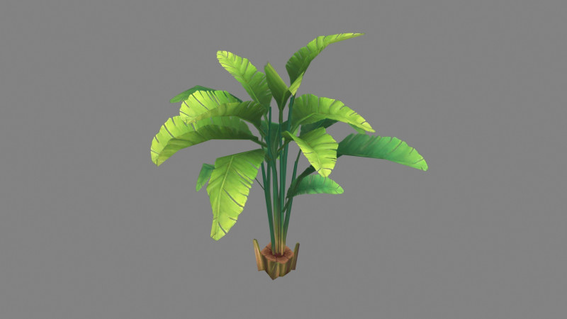 Cartoon palm tree Modèle 3D .c4d .max .obj .3ds .fbx .stl .blend 