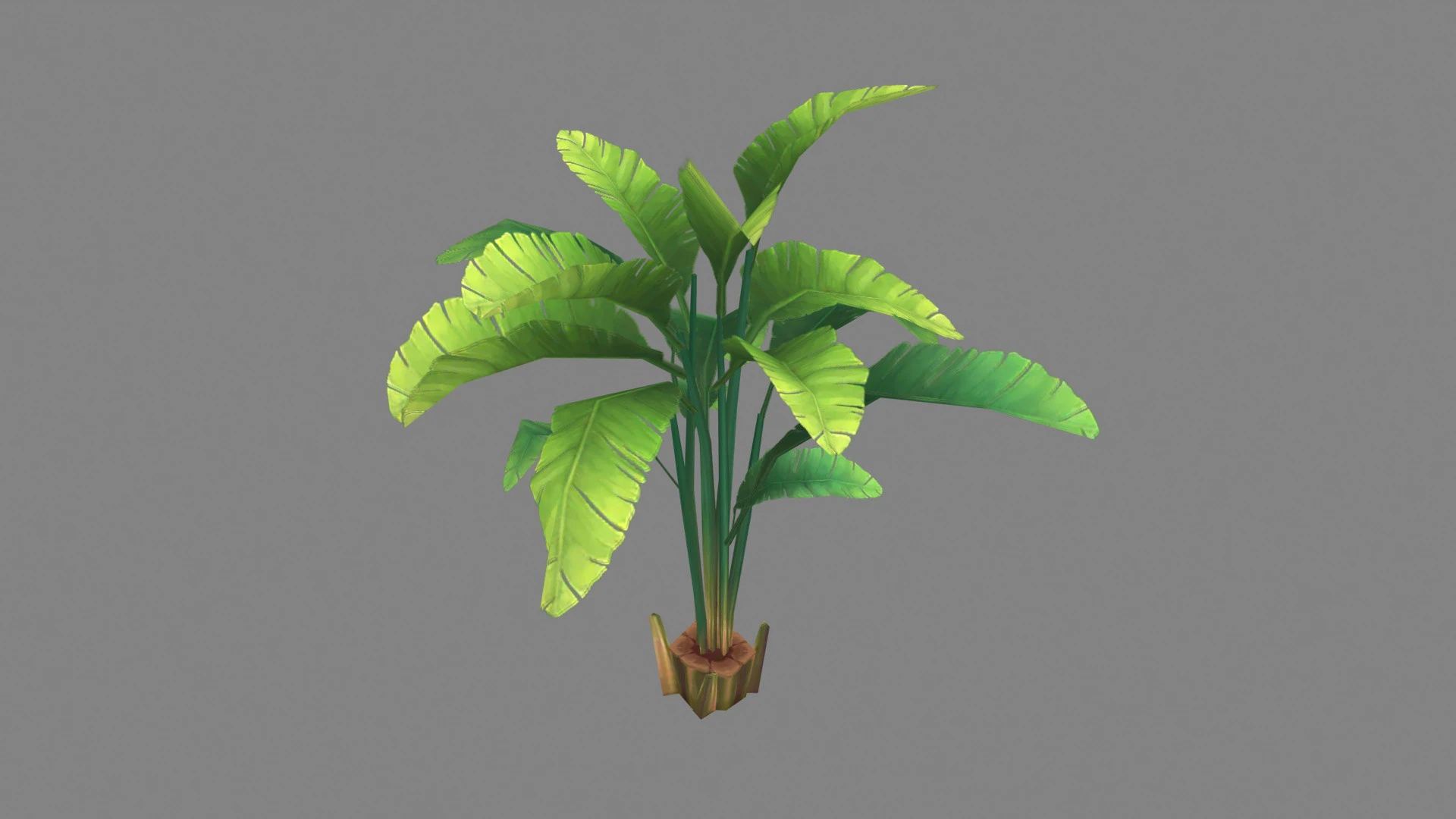 Cartoon palm tree 3D Model .c4d .max .obj .3ds .fbx .stl .blend 