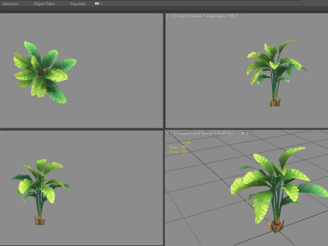 Cartoon palm tree Modèle 3D