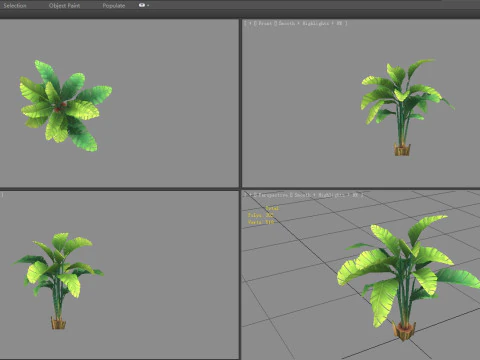 Cartoon palm tree 3D Model