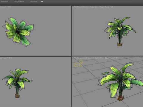 Cartoon palm tree Modèle 3D