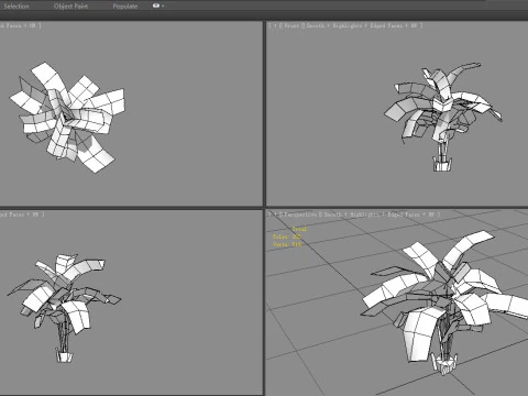 Cartoon palm tree 3D Model