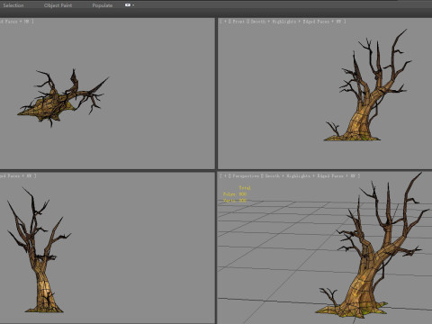 A dead tree - decayed tree - withered tree 3D Model