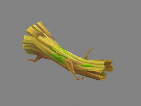 Fallen withered tree Modelo 3D