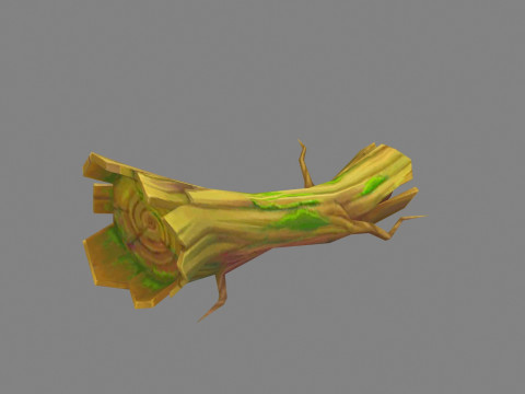 Fallen withered tree 3D Model