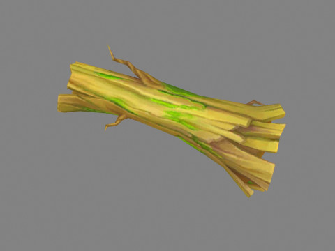 Fallen withered tree 3D Model