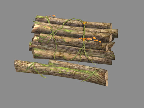 A pile of wood 3D Модель