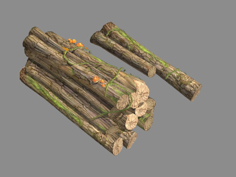 A pile of wood 3D Модель
