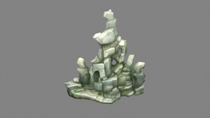 Rockery stones - decorative rock - Landscape rockery 3D Модель .c4d .max .obj .3ds .fbx .stl .blend 