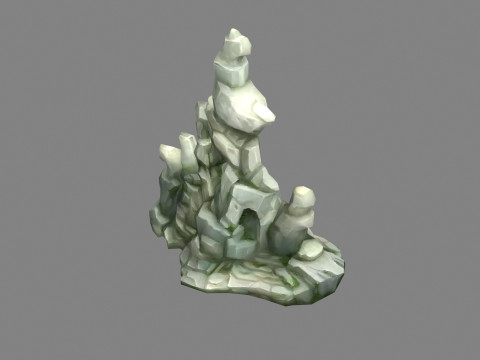 Rockery stones - decorative rock - Landscape rockery 3D Модель