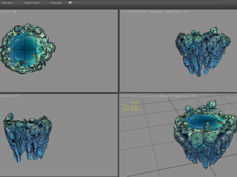 Suspended stone - Floating rock - Magic Stone - Taihu stone 3D Model