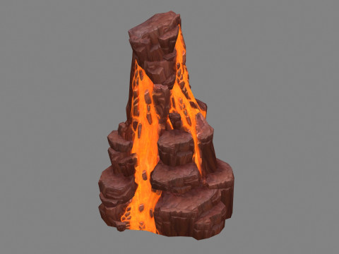 Magma stone - volcanic rock - A 3D Model