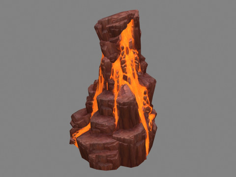Magma stone - volcanic rock - A 3D Model