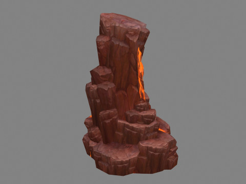 Magma stone - volcanic rock - A 3D Model