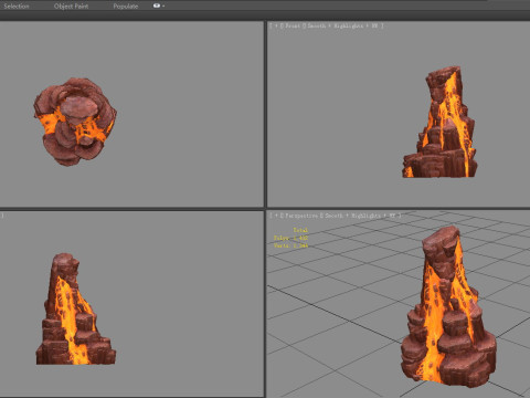 Magma stone - volcanic rock - A 3D Model