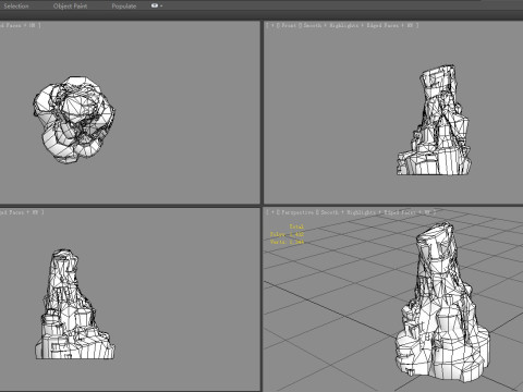 Magma stone - volcanic rock - A 3D Model