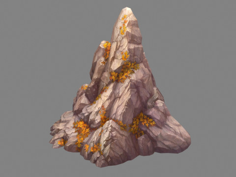 Deciduous boulders - mountains - rock - stone 3D 모델