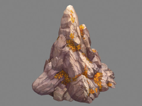 Deciduous boulders - mountains - rock - stone 3D 모델