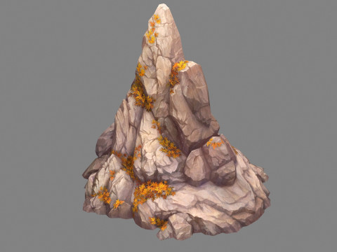 Deciduous boulders - mountains - rock - stone 3D 모델