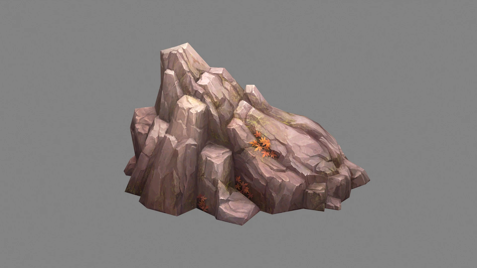 Deciduous boulders - rock - stone 3D Model .c4d .max .obj .3ds .fbx .stl .blend 