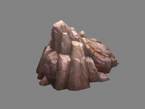 Deciduous boulders - rock - stone 3D Model