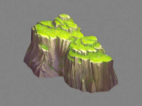 Moss boulders - B - mountains - rock - stone 3D Model