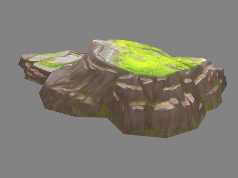 Moss boulders - D - mountains - rock - stone 3D Model