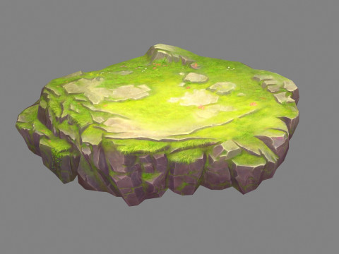 Moss boulders - rock - stone 3D Модель