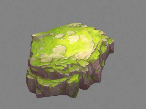 Moss boulders - rock - stone 3D Model