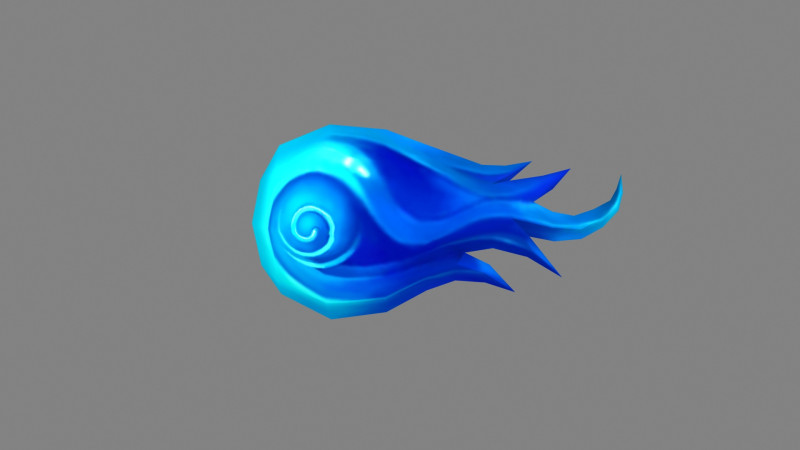 Spellcaster Skill - iceball - Game Skills - frozen ball Model 3D .c4d .max .obj .3ds .fbx .stl .blend 