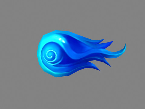 Spellcaster Skill - iceball - Game Skills - frozen ball 3D Model