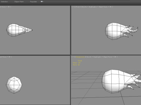 Spellcaster Skill - iceball - Game Skills - frozen ball Model 3D