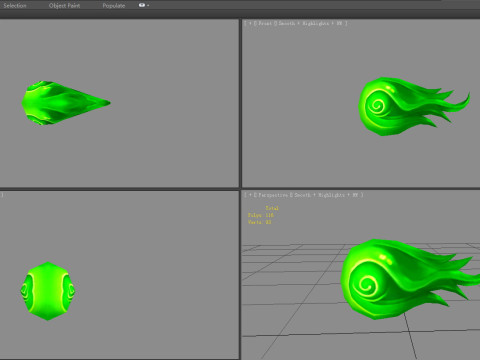 Spellcaster Skill - Poison ball - Game Skills - toxic 3D Модель