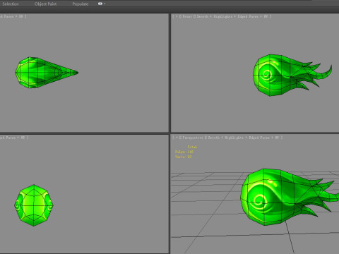 Spellcaster Skill - Poison ball - Game Skills - toxic 3D Модель