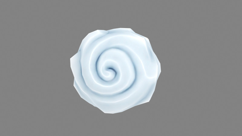 Cartoon snowball - iceball - Game Skills - frozen ball Modelo 3D .c4d .max .obj .3ds .fbx .stl .blend 