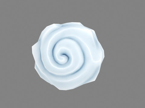 Cartoon snowball - iceball - Game Skills - frozen ball Modelo 3D